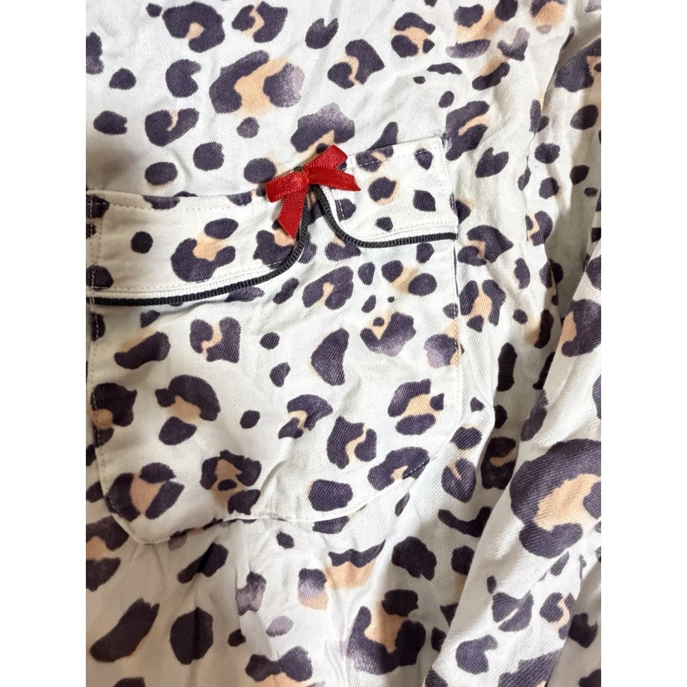 Victoria Secrets Medium Cheetah Print Vintage Button Down Set - Picture 3 of 6
